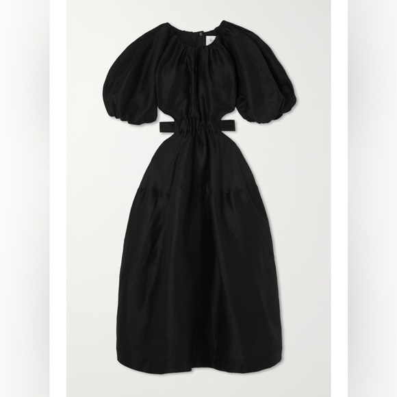 AJE Mimosa Cut Out Linen Dress - Picture 3 of 3